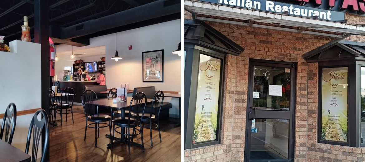 Joe's Pizza & Pasta Italian Grill. Menu